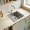 Pure.Sink Luxion Stainless steel sink 36x40 cm undermount, flush mount, and top mount  PLX3640-02